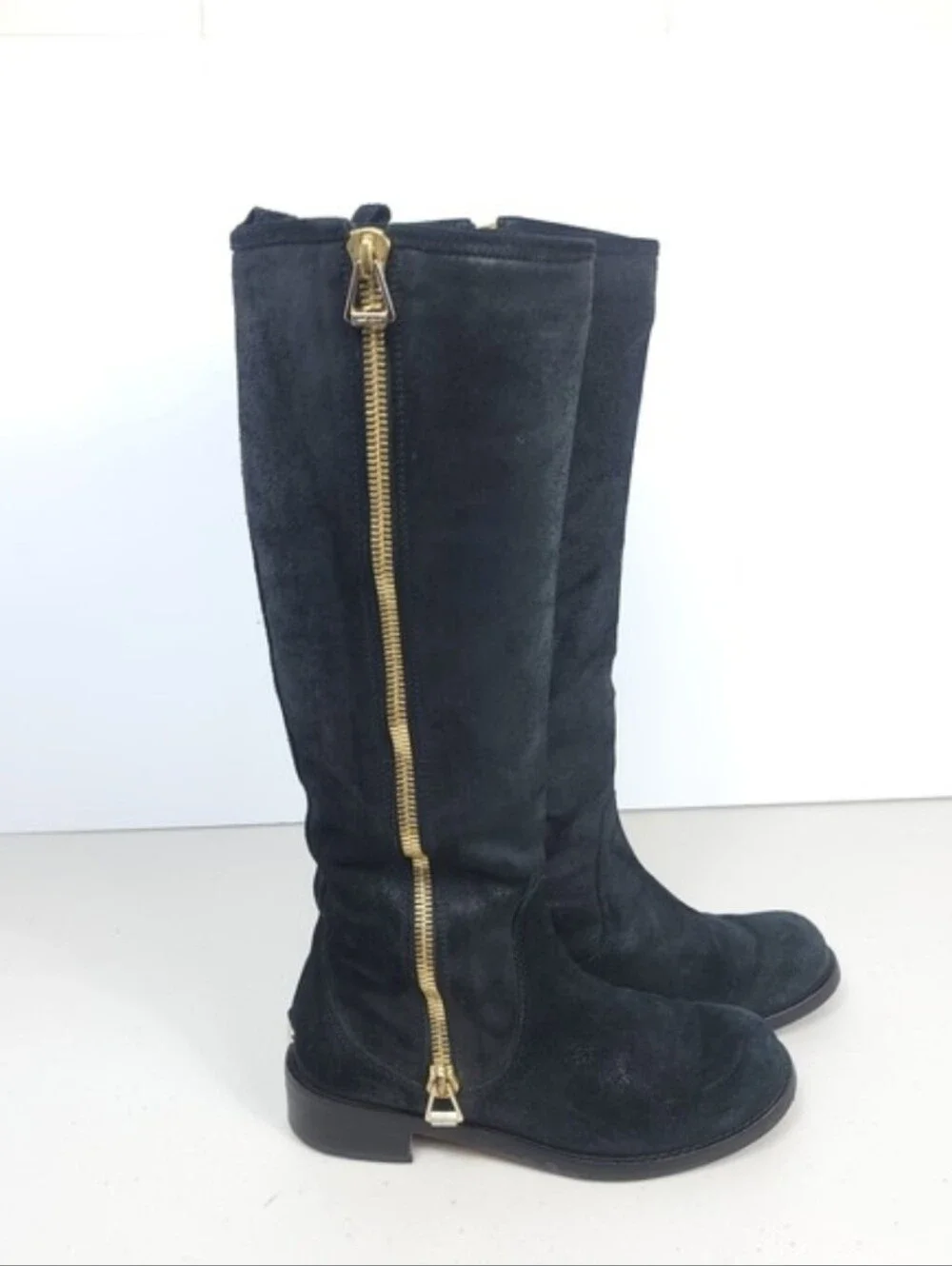 Jimmy Choo Black Over-the-Knee Suede Boots